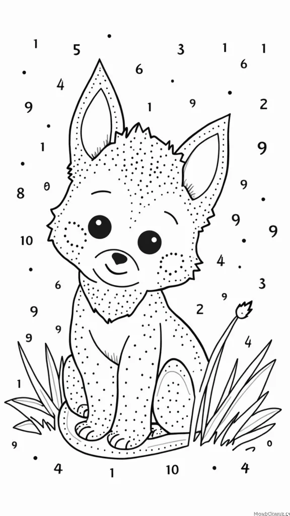 printable dot coloring pages